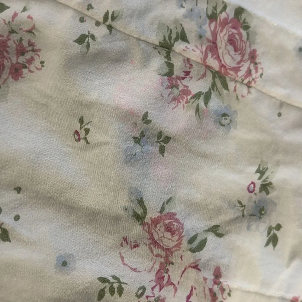 Rachel SIMPLY SHABBY CHIC Bohemian Patchwork pink Floral Quilt blanket FL/QN